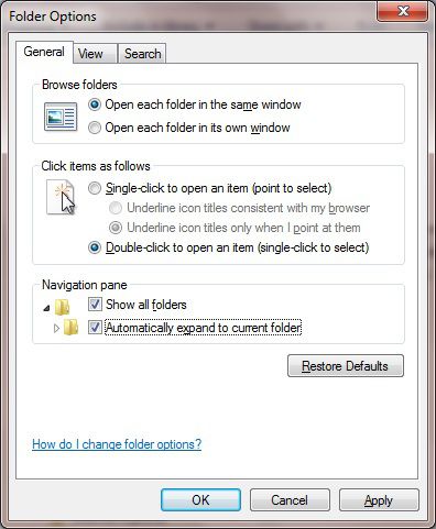 Windows 7 explorer expand all folders